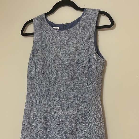 Pendleton Blue Tweed Spring Sleeveless Sheath Dress Size 8 - Picture 2 of 8